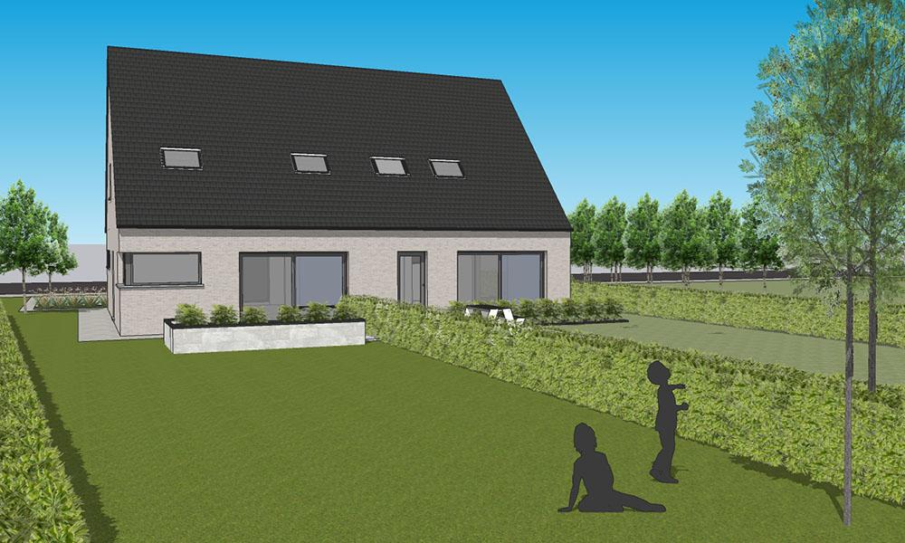 Nieuwbouwproject Zelzate (9060) Eikelstraat: Half open bebouwing - lot 4