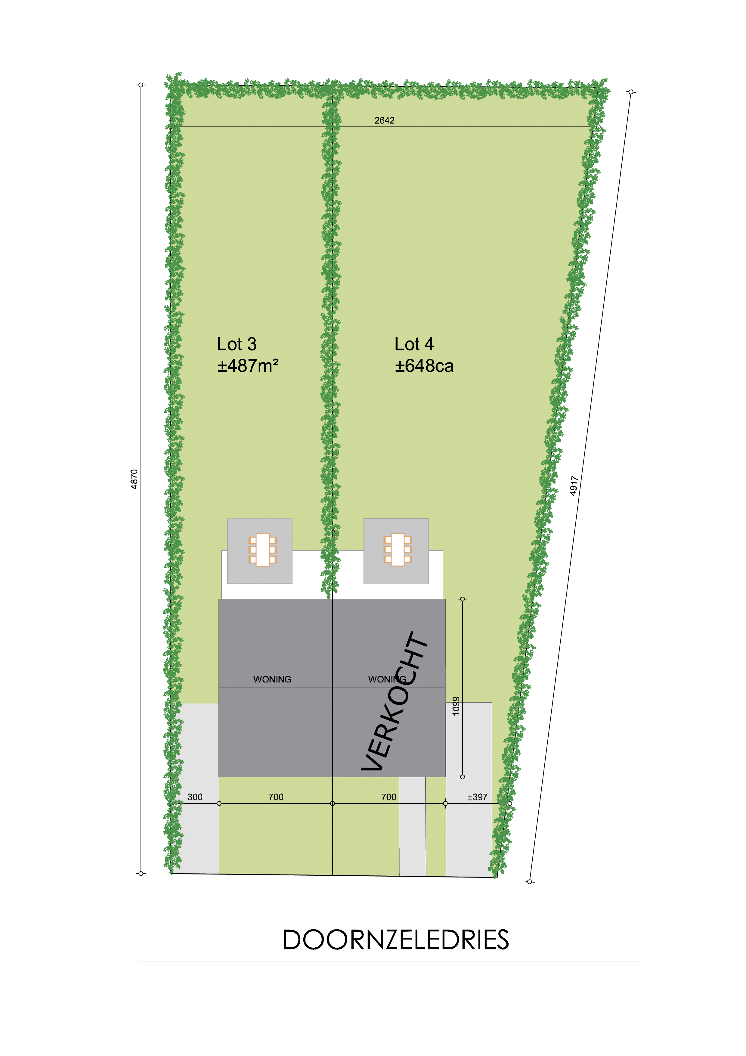 Nieuwbouwwoning Evergem (9940) - Doornzeledries: Half open bebouwing (lot 3)