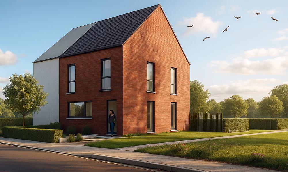 Nieuwbouwproject Lebbeke (9280) - Grote Snijdersstraat: Half open bebouwing