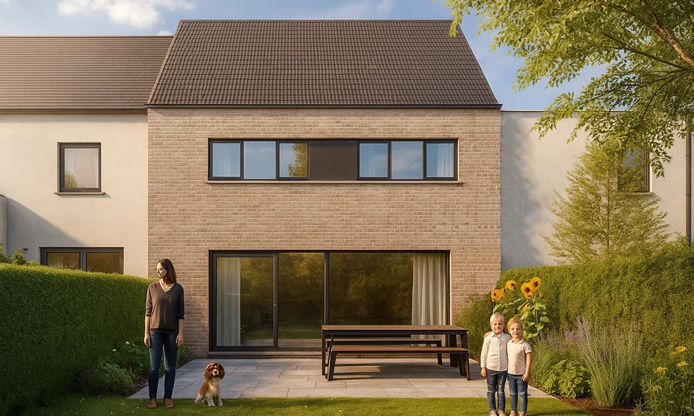 Nieuwbouwproject Oudegem (9200) - Oude Baan: Gesloten Bebouwing  - lot 3