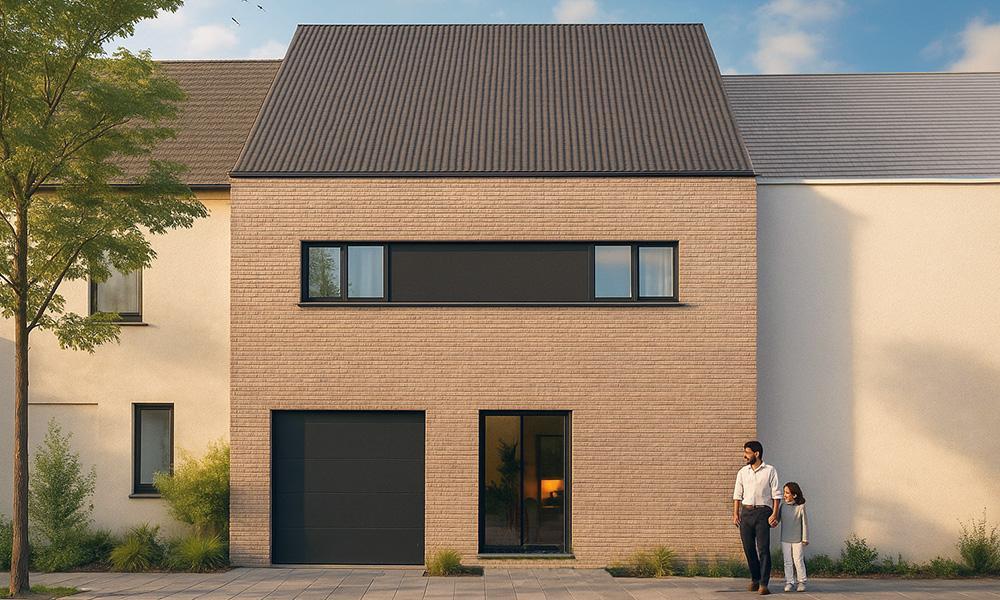 Nieuwbouwproject Oudegem (9200) - Oude Baan: Gesloten Bebouwing  - lot 3