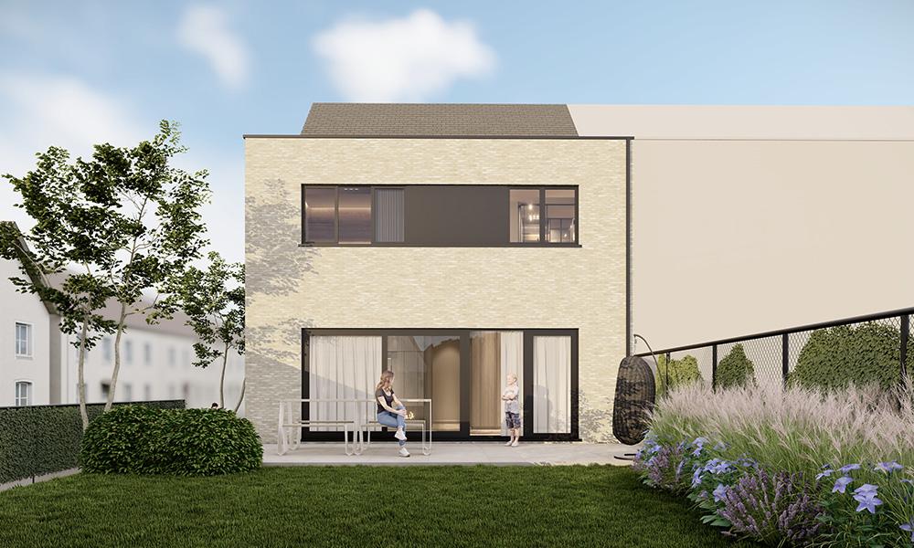 Nieuwbouwwoning Erpe-Mere (9420) - Magerstraat: Half open bebouwing