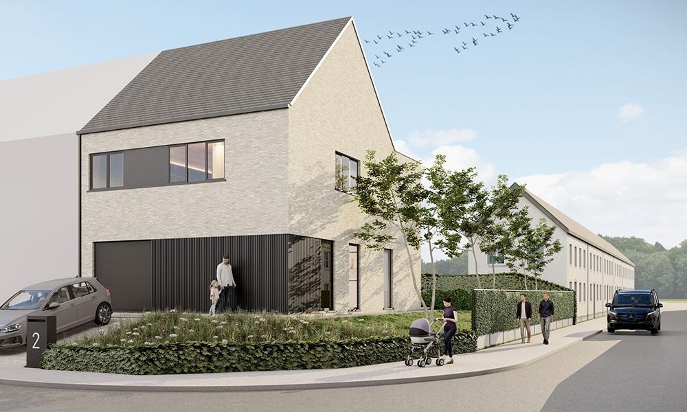 Nieuwbouwwoning Erpe-Mere (9420) - Magerstraat: Half open bebouwing
