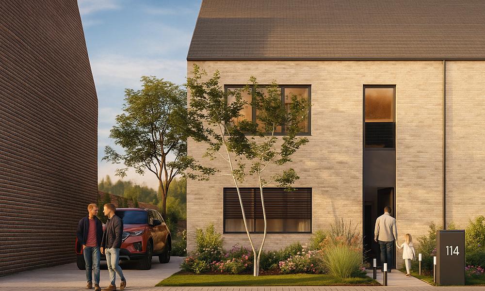 Nieuwbouwwoning Erpe-Mere (9420) - Oostdorpstraat: Halfopen bebouwing - lot 1