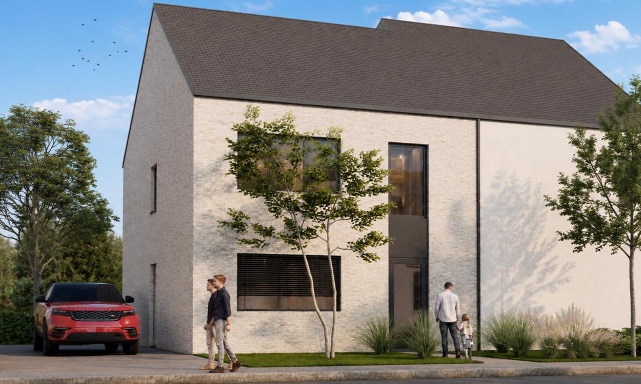 Nieuwbouwwoning Erpe-Mere (9420) - Oostdorpstraat: Halfopen bebouwing - lot 1