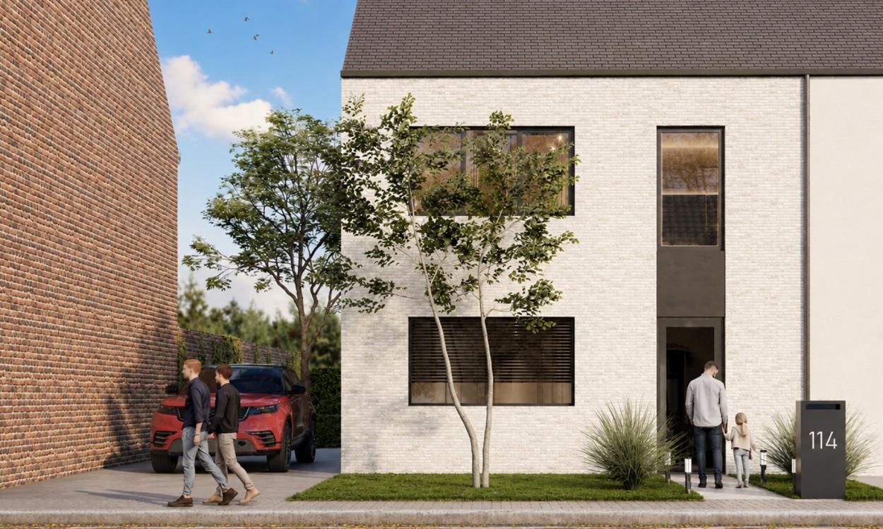 Nieuwbouwwoning Erpe-Mere (9420) - Oostdorpstraat: Halfopen bebouwing - lot 1
