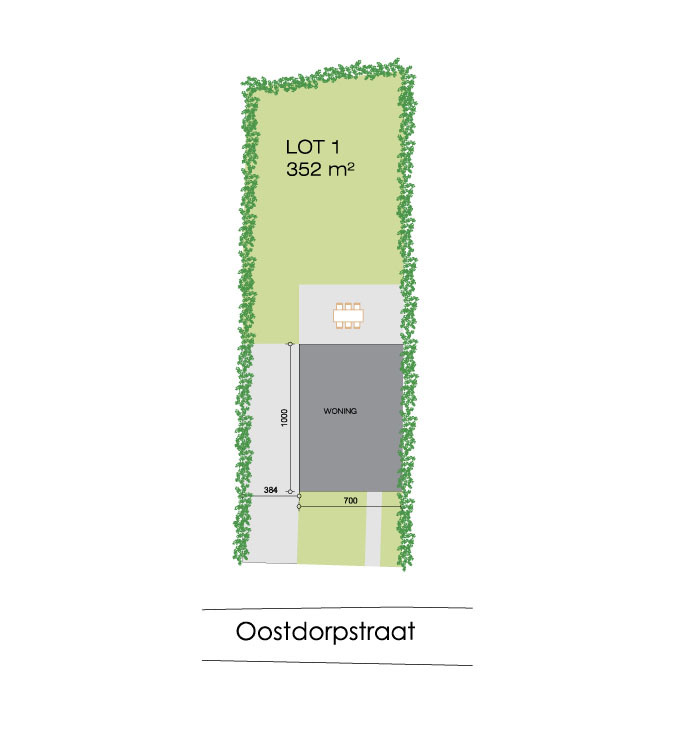 Nieuwbouwwoning Erpe-Mere (9420) - Oostdorpstraat: Halfopen bebouwing - lot 1