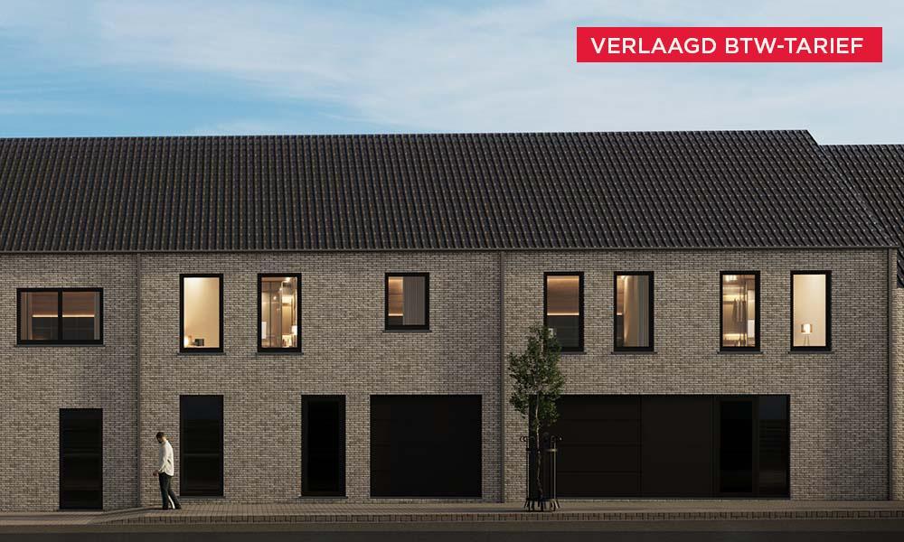 Nieuwbouwproject Appels (9200) - Heidestraat: Gesloten bebouwing lot 4