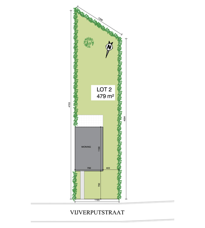 Nieuwbouwproject Haaltert (9450) - Vijverputstraat: Half open bebouwing - lot 2