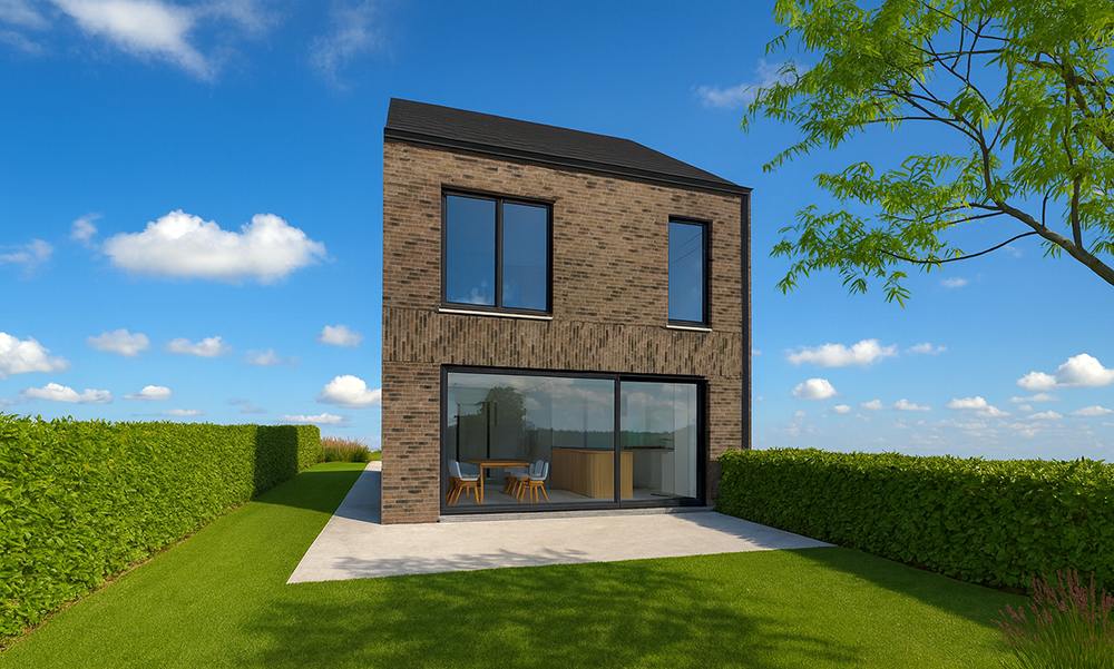 Nieuwbouwproject Merchtem (1785) - Nieuwelaan: Halfopen bebouwing (lot 2)