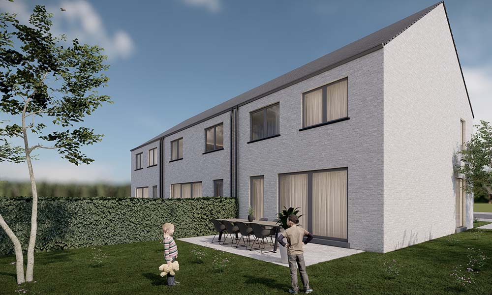Nieuwbouwproject Hamme (9220) - Neerstraat: Halfopen bebouwing lot 4