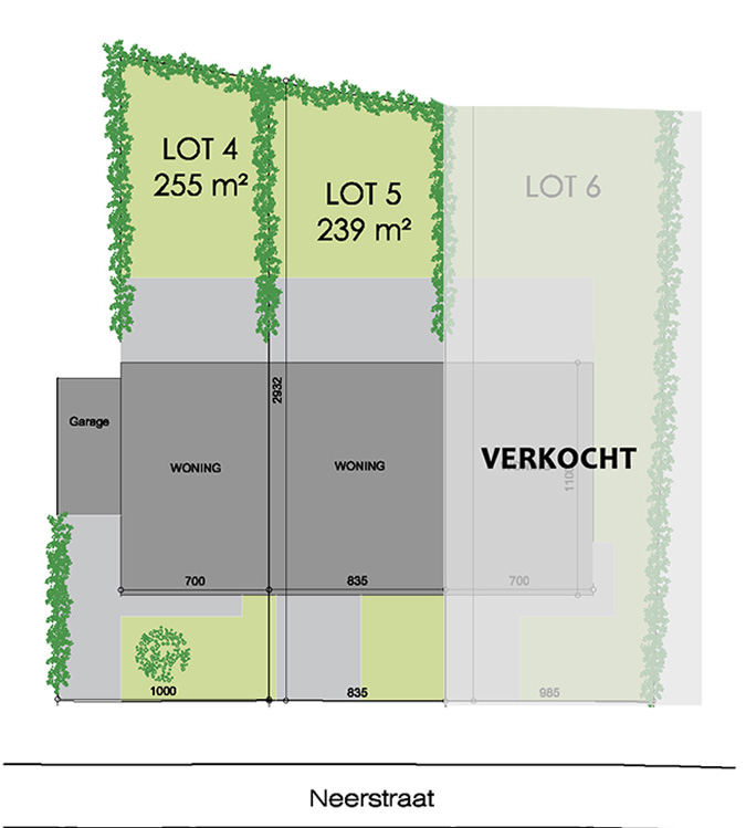 Nieuwbouwproject Hamme (9220) - Neerstraat: Halfopen bebouwing lot 4