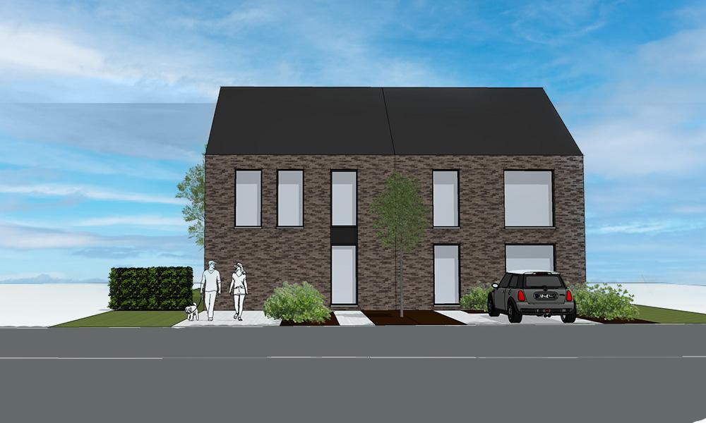 Nieuwbouwproject Puurs-Sint-Amands (2870) - Hoek ten Eiken: Halfopen bebouwing lot 6