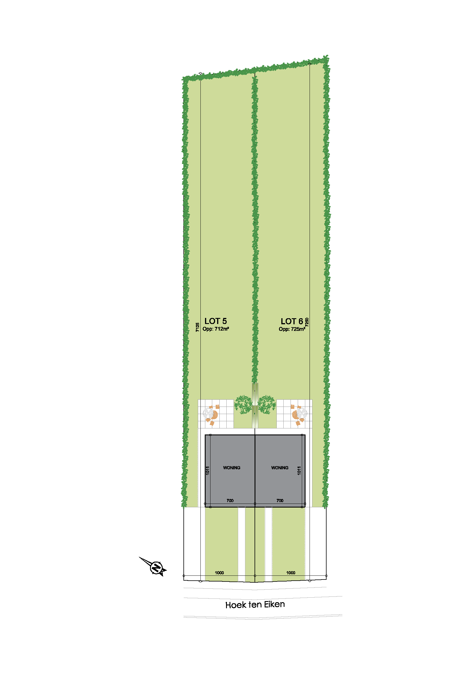 Nieuwbouwproject Puurs-Sint-Amands (2870) - Hoek ten Eiken: Halfopen bebouwing lot 5