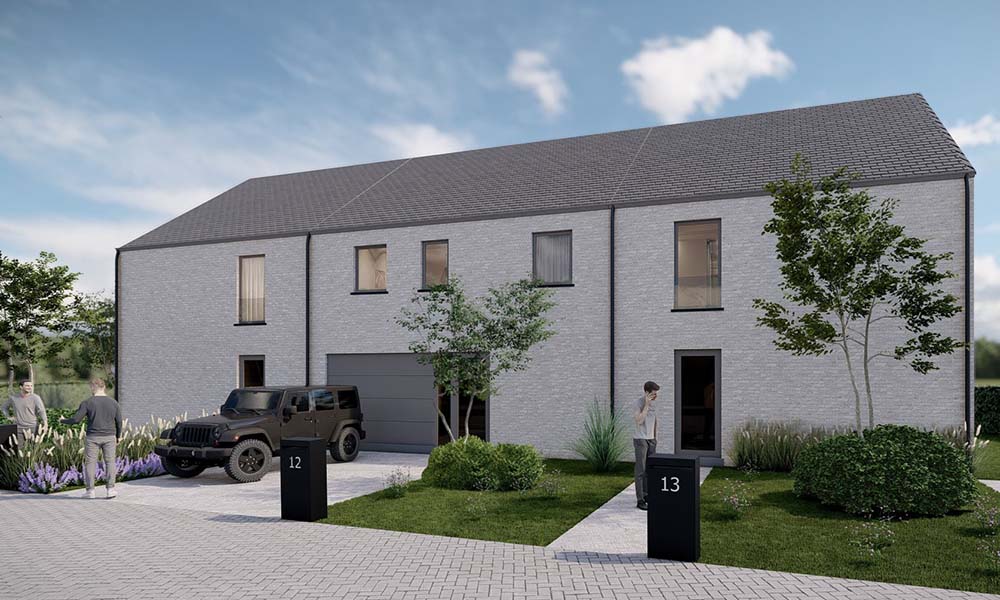 Nieuwbouwproject Hamme (9220) - Neerstraat: Gesloten bebouwing lot 5