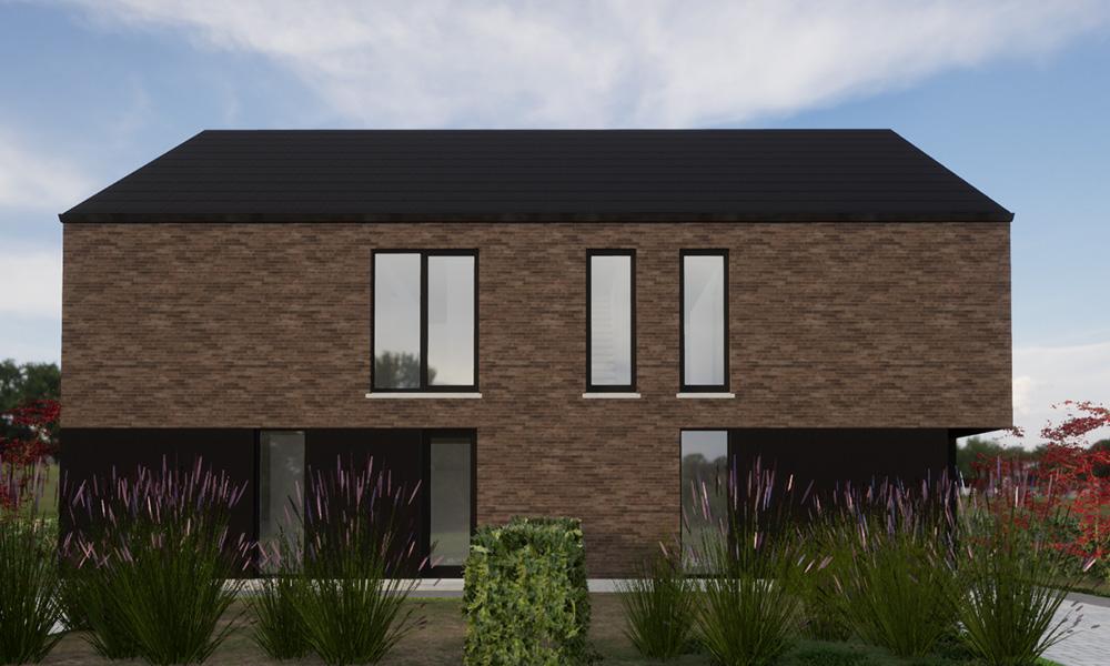 Nieuwbouwproject Wetteren (9230) - Westakkerstraat: Half open bebouwing lot 3