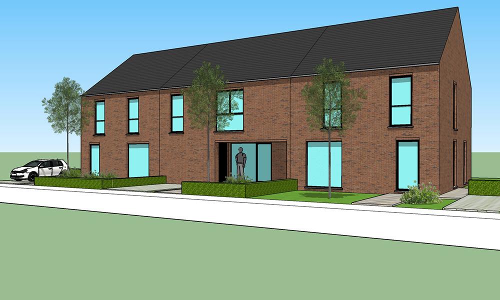 Nieuwbouwproject Zingem (9750) - Frans Rigauxstraat: Halfopen bebouwing lot 3