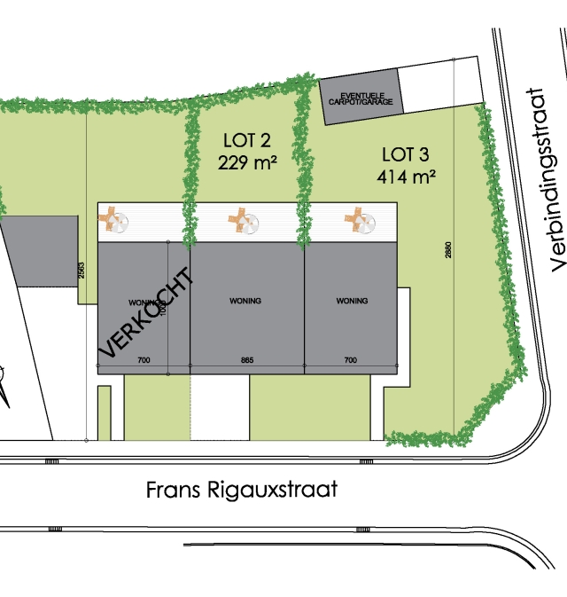 Inplanting lot 2 en 3