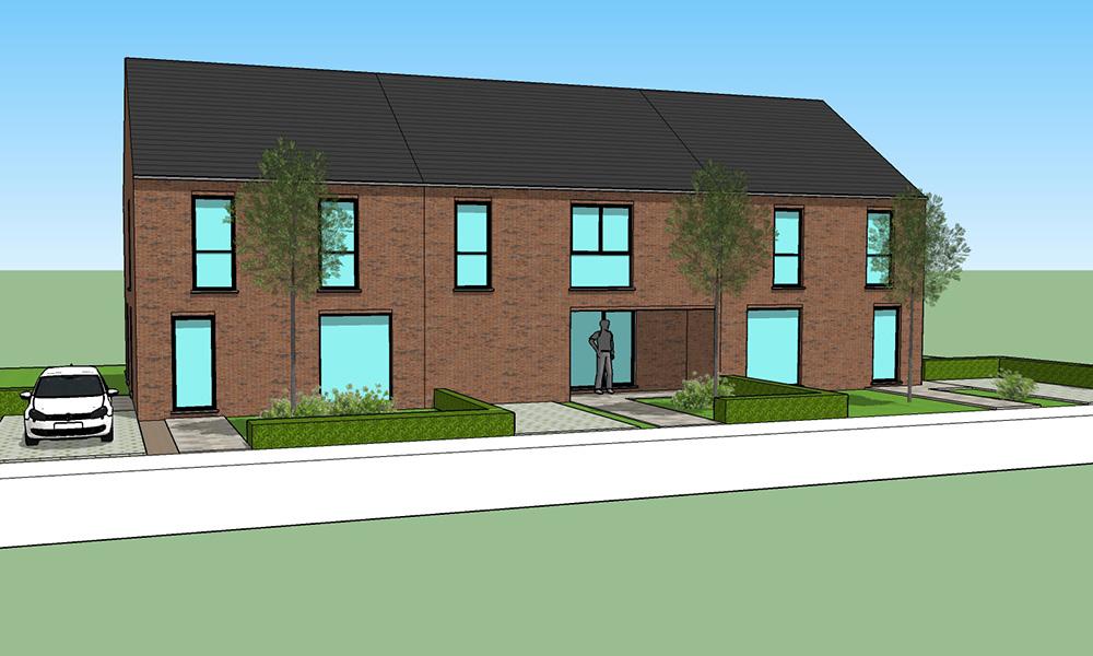 Nieuwbouwproject Zingem (9750) - Frans Rigauxstraat: Gesloten bebouwing lot 2