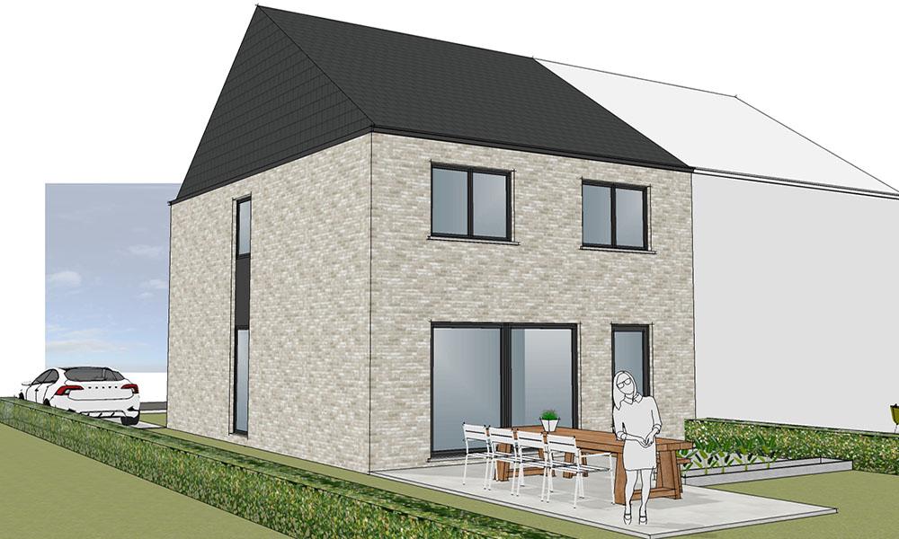 Nieuwbouwwoning Pepingen (1670) - Neerstraat: Half open bebouwing - lot 5