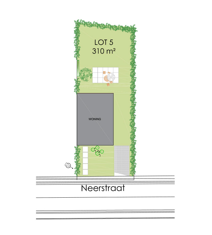 Nieuwbouwwoning Pepingen (1670) - Neerstraat: Half open bebouwing - lot 5