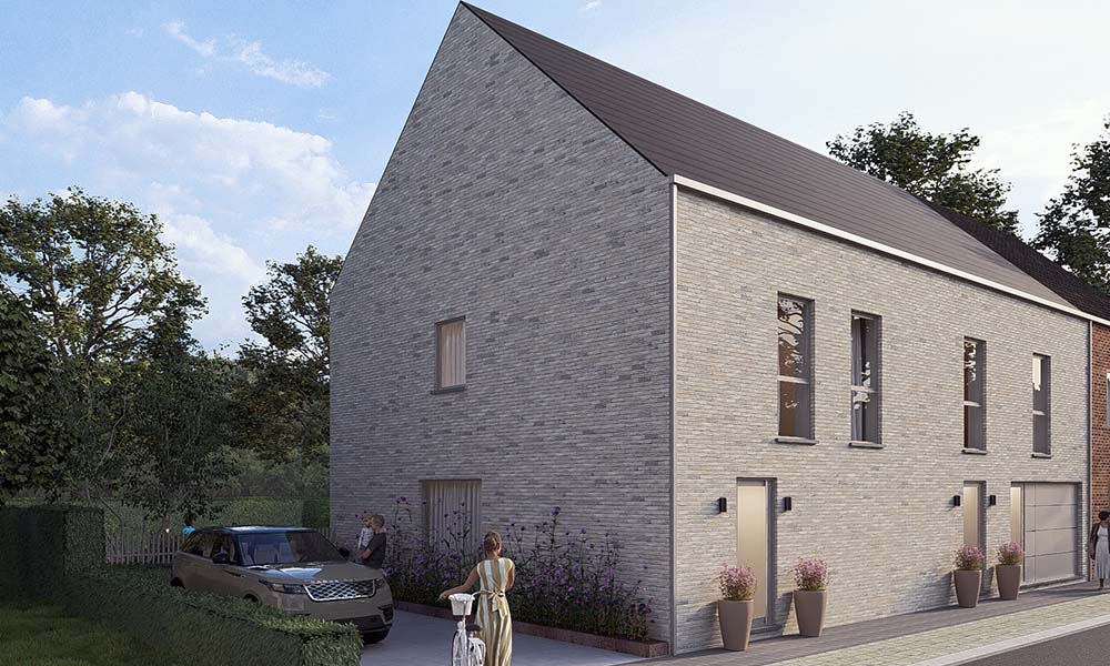 Nieuwbouwproject Grembergen (9200) - Oude Molenstraat: Halfopen bebouwing - lot 1