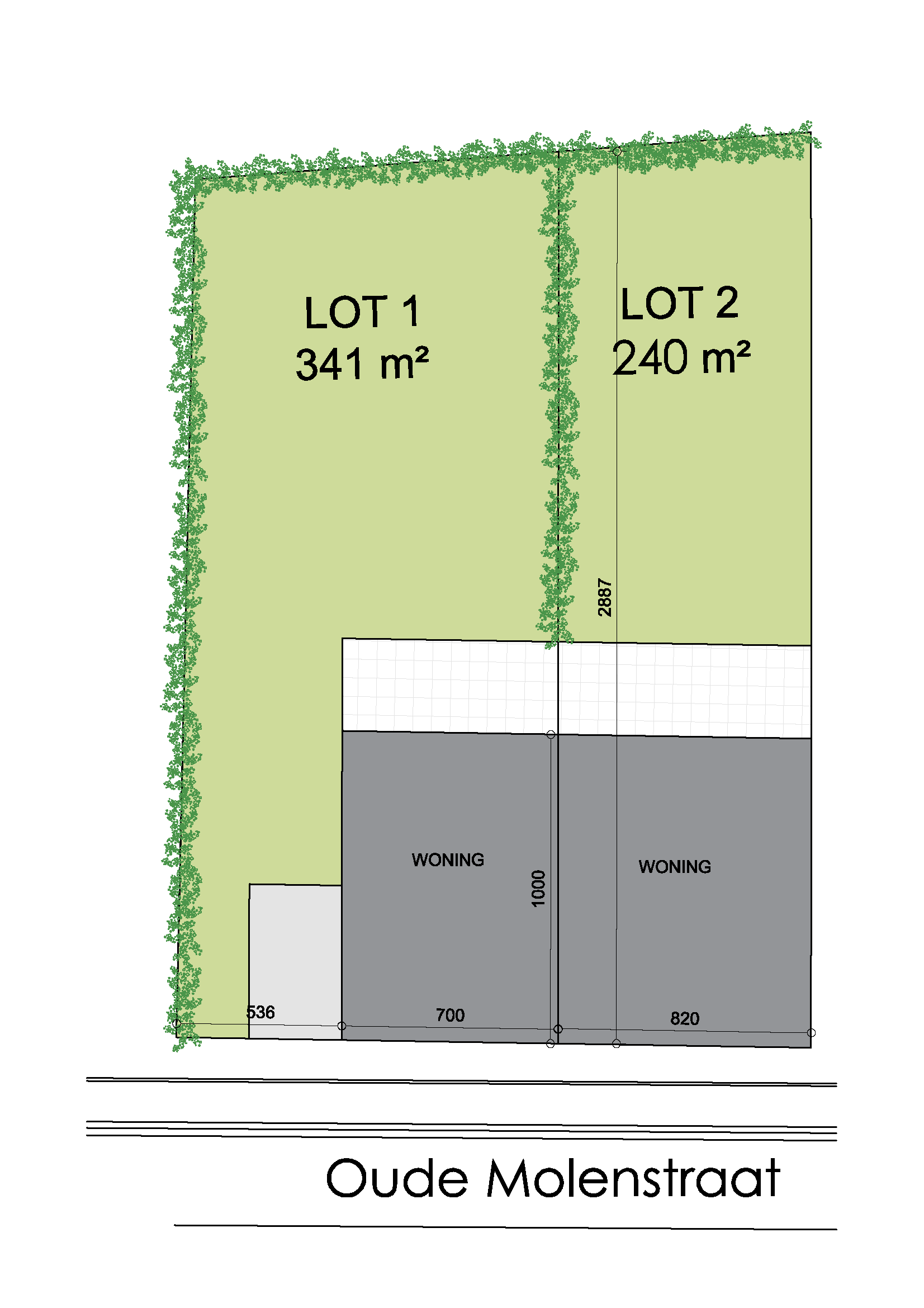 Nieuwbouwproject Grembergen (9200) - Oude Molenstraat: Halfopen bebouwing - lot 1