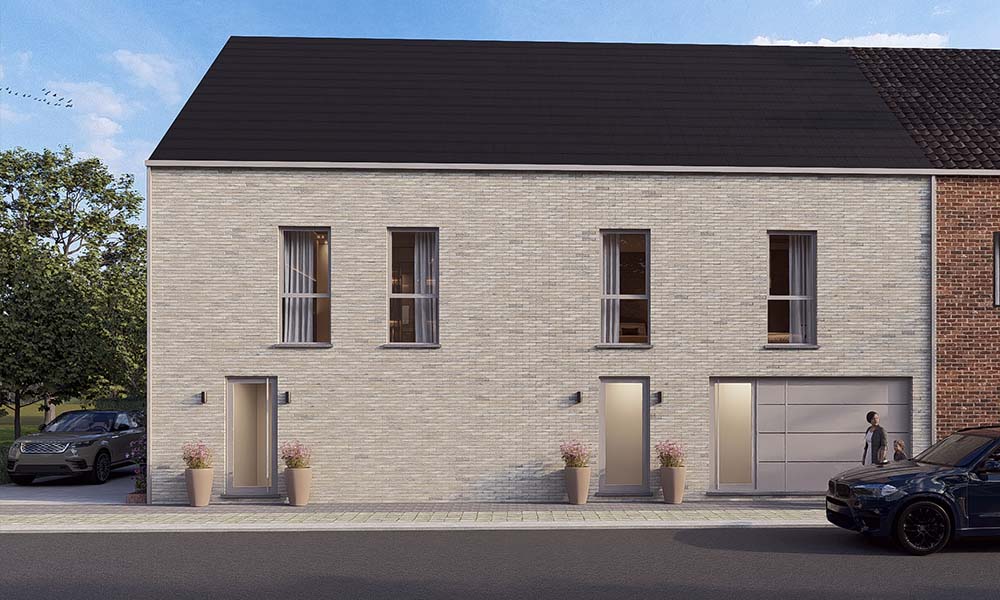 Nieuwbouwproject Grembergen (9200) - Oude Molenstraat: Gesloten bebouwing - lot 2