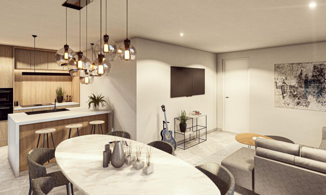 Nieuwbouwappartement Hamme (9220) - Kaaistraat: Doorzonappartement - 32A/11