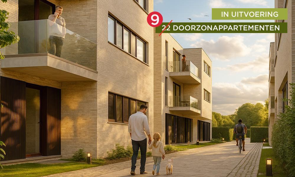 Nieuwbouwappartement Hamme (9220) - Kaaistraat: Doorzonappartement - 32/11