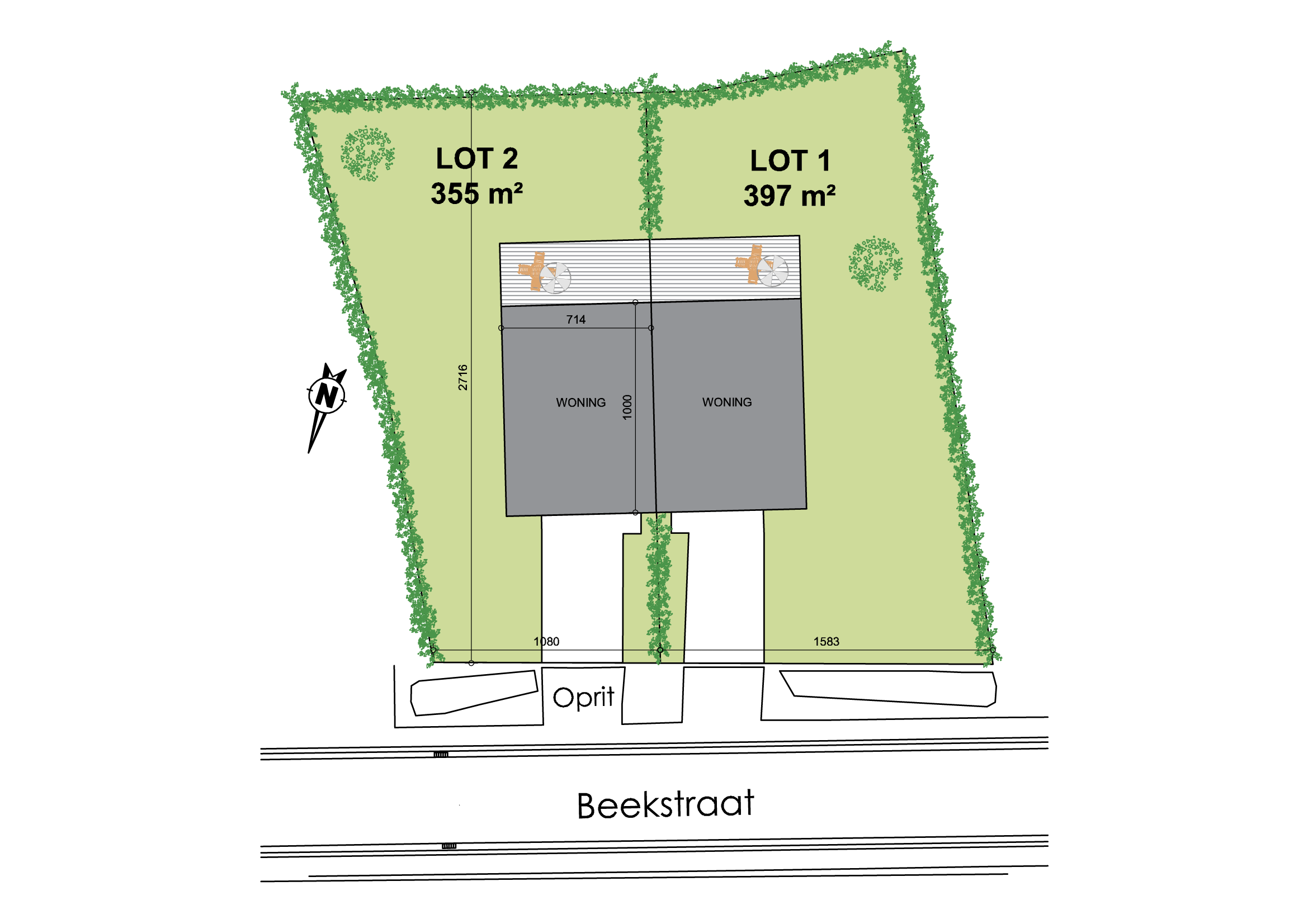 Nieuwbouwproject Hamme (9220) - Beekstraat: Halfopen bebouwing - lot 2