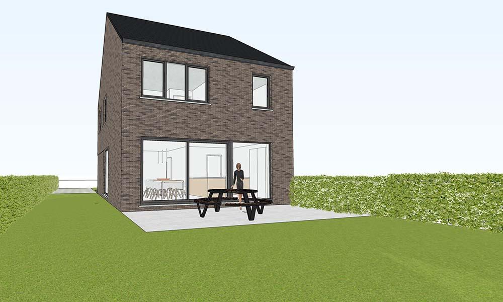 Nieuwbouwproject Baardegem - Aalst (9310) - Rampelberg: Halfopen bebouwing - lot 3