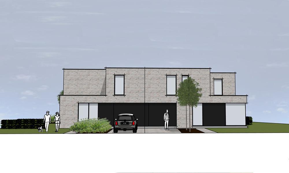Nieuwbouwproject Berlare (9290) - Van Tieghemstraat: Halfopen bebouwing lot 2