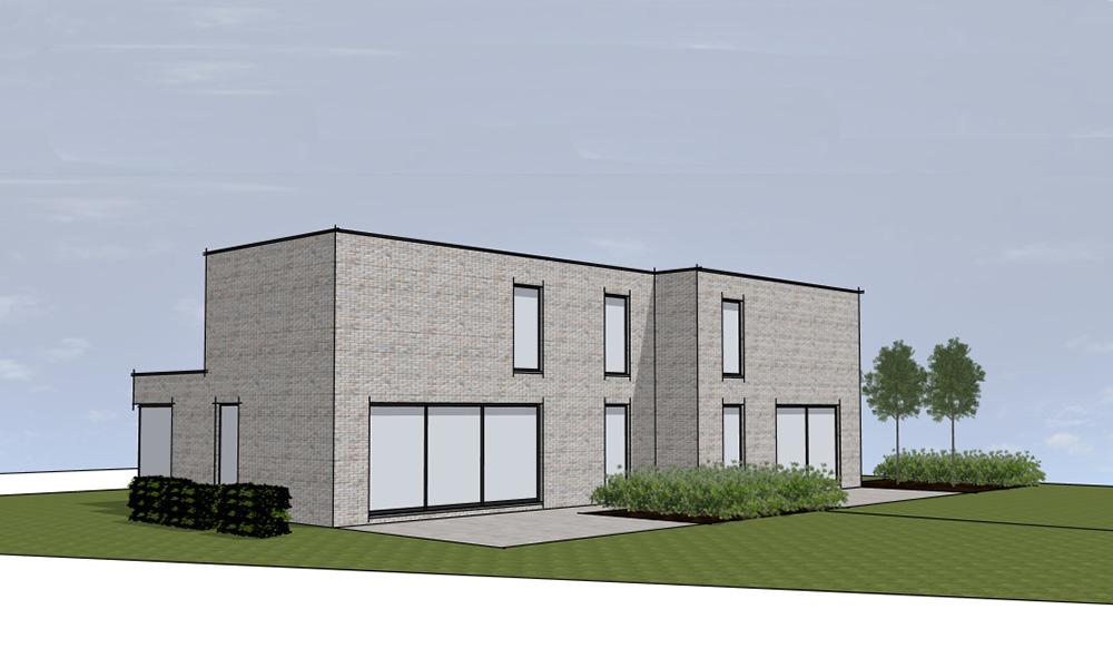 Nieuwbouwproject Berlare (9290) - Van Tieghemstraat: Halfopen bebouwing lot 2