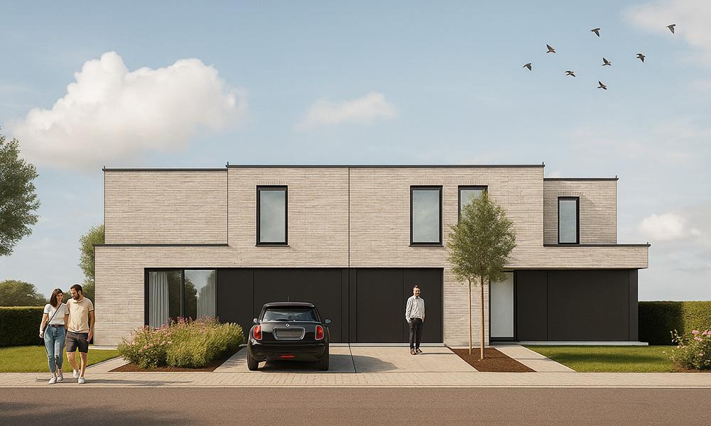 Nieuwbouwproject Berlare (9290) - Van Tieghemstraat: Halfopen bebouwing lot 2