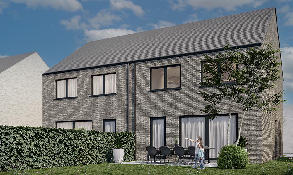 Nieuwbouwproject Sint-Gillis-Bij-Dendermonde (9200) - Olieslagerstraat: Half open bebouwing lot 5