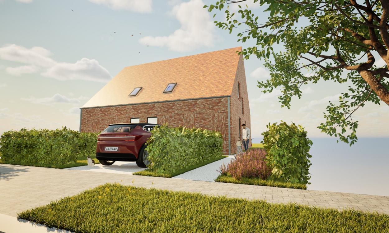 Nieuwbouwproject Lede (9340) - Bambochtweg: Halfopen bebouwing - lot 1