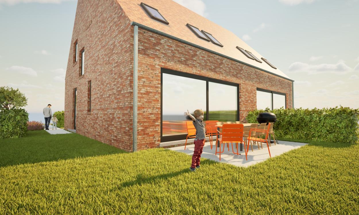 Nieuwbouwproject Lede (9340) - Bambochtweg: Halfopen bebouwing - lot 1