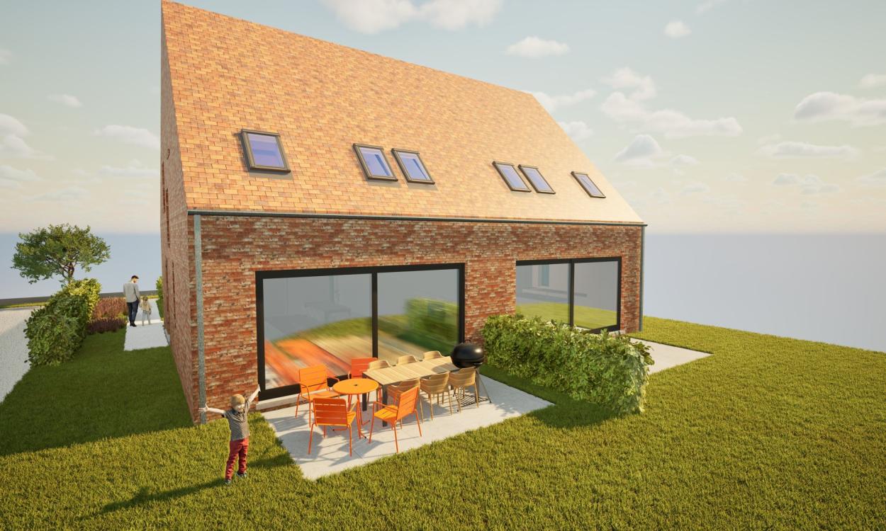 Nieuwbouwproject Lede (9340) - Bambochtweg: Halfopen bebouwing - lot 1