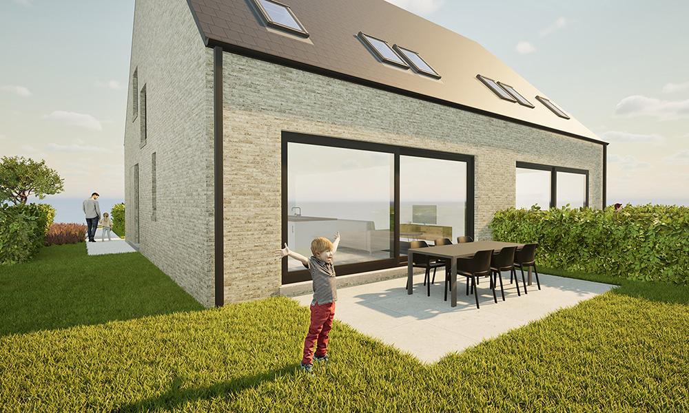 Nieuwbouwproject Lede (9340) - Bambochtweg: Halfopen bebouwing - lot 1