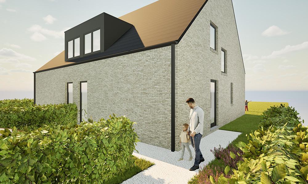 Nieuwbouwproject Lede (9340) - Bambochtweg: Halfopen bebouwing - lot 1