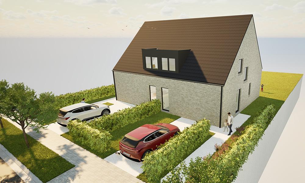 Nieuwbouwproject Lede (9340) - Bambochtweg: Halfopen bebouwing - lot 1