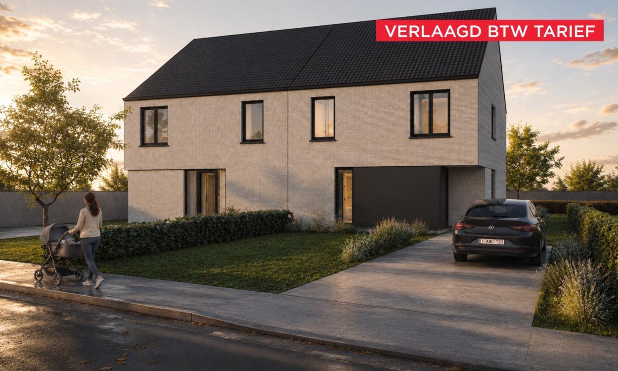 Nieuwbouwproject Hamme (9220) - Sint-Annastraat: Half open bebouwing - lot 2