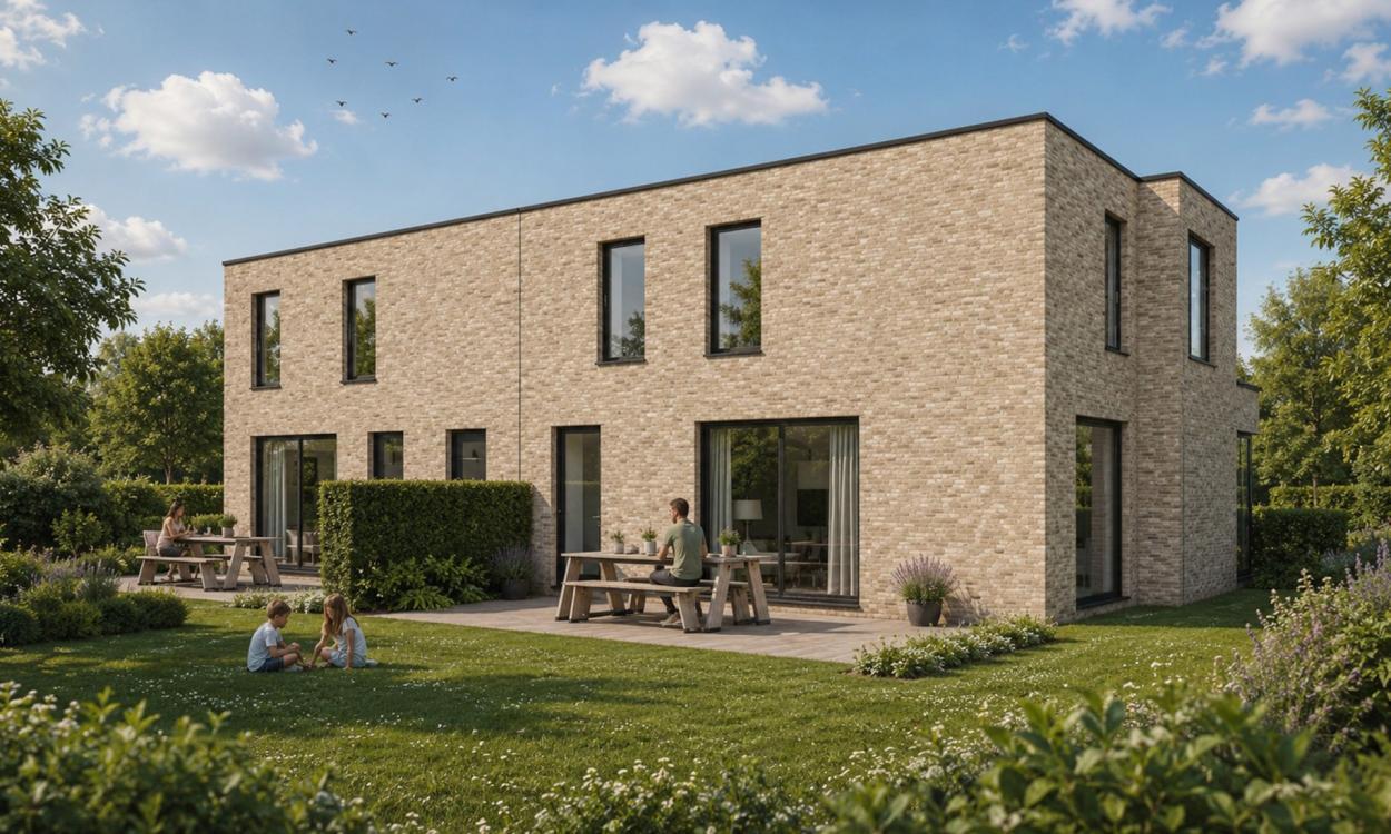 Nieuwbouwproject Oosterzele (9860) - Bierman: Half open bebouwing - lot 1