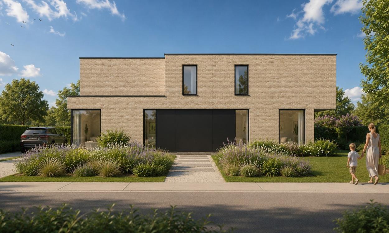 Nieuwbouwproject Oosterzele (9860) - Bierman: Half open bebouwing - lot 1