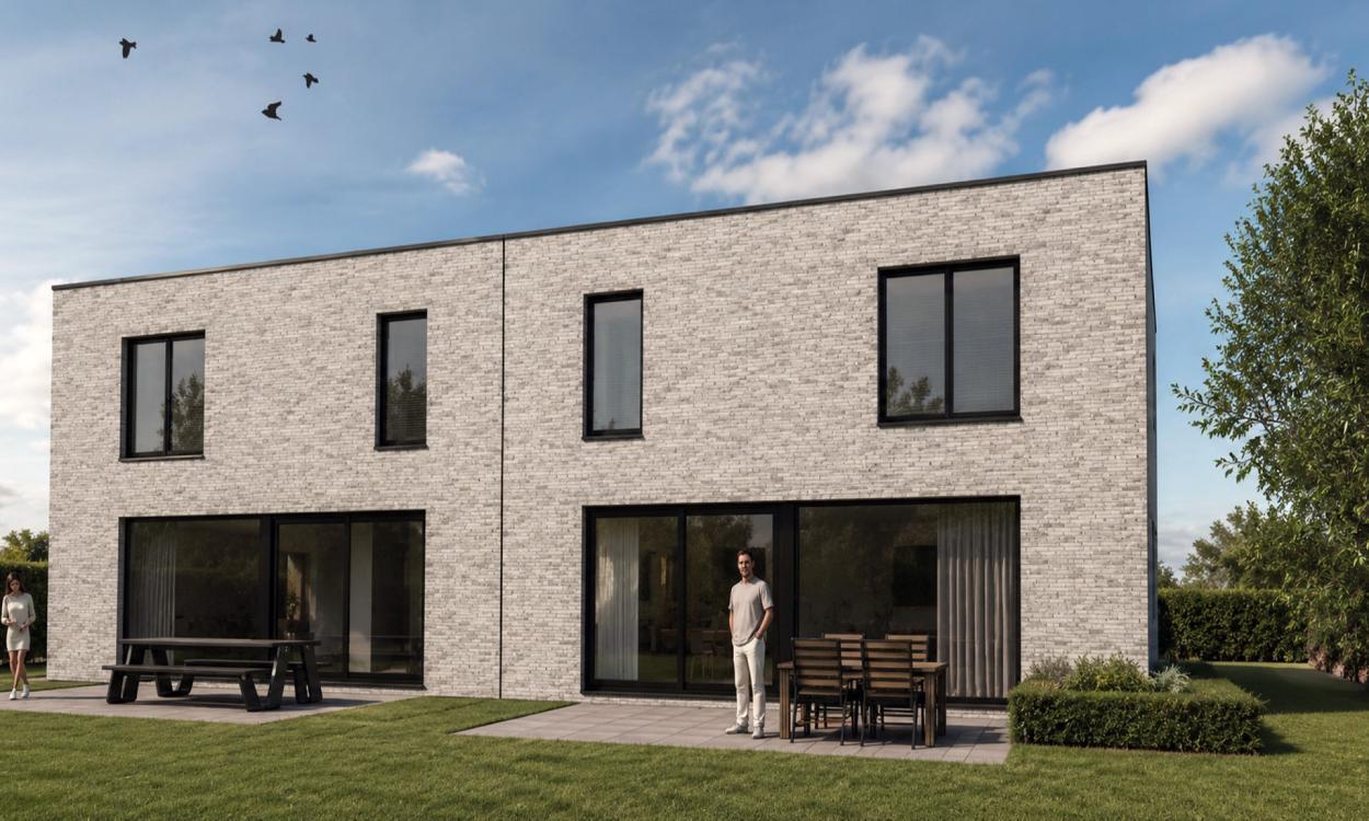 Nieuwbouwproject Hamme (9220) - Moerheide: Halfopen bebouwing lot 1