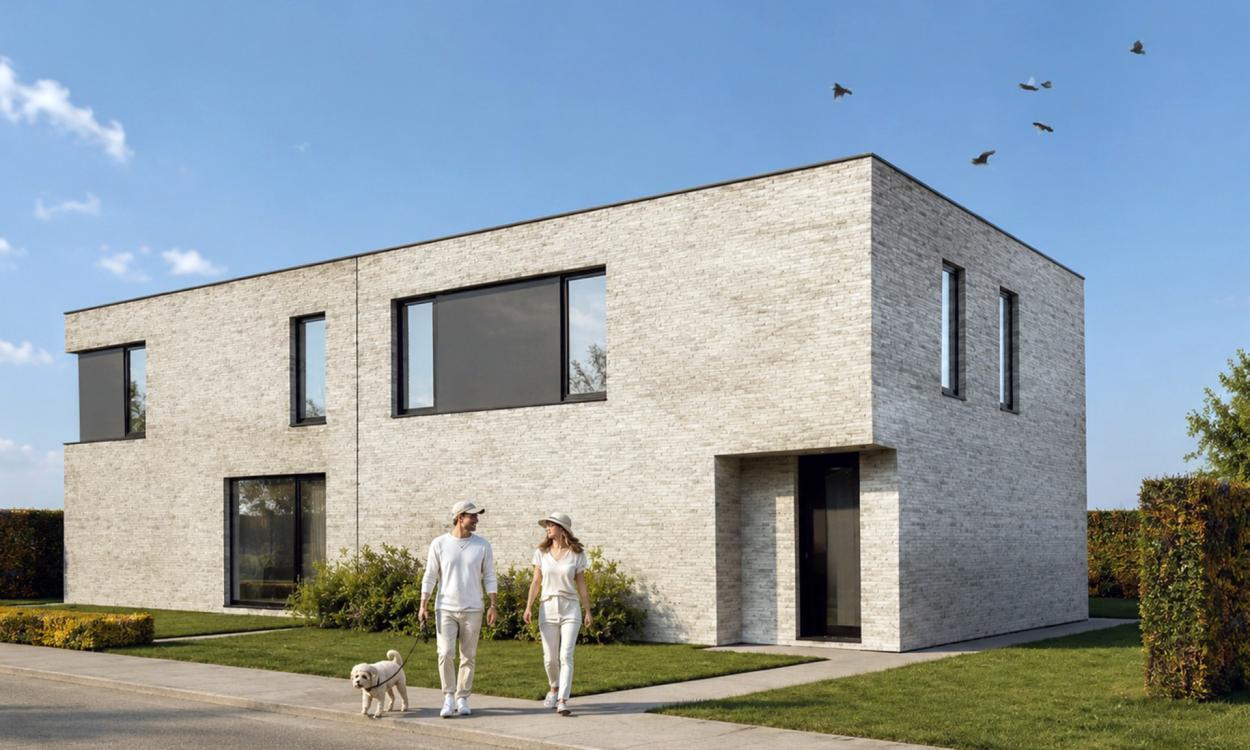 Nieuwbouwproject Hamme (9220) - Moerheide: Halfopen bebouwing lot 1